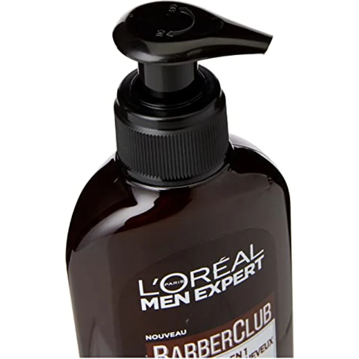 L'Oréal Men Expert BarberClub 3-in-1-Reiniger für Bart + Gesicht + Haare für Herren, für den täglichen Gebrauch, mit ätherischem Zedernholzöl, für alle Hauttypen, 200 ml – Bild 3