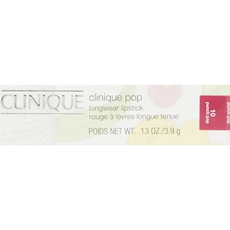 Clinique Pop Longwear Lipstick 10 Punch Pop, Lippenstift mit integriertem Primer für 8 Stunden Haltbarkeit, Satin-Finish, 3,9 g – Bild 2