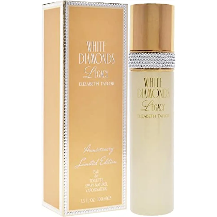 Elizabeth Taylor White Diamonds Legacy Eau de Toilette, 100 ml - Floral Parfüm mit pinkem Pfeffer und Gardenie – Bild 3