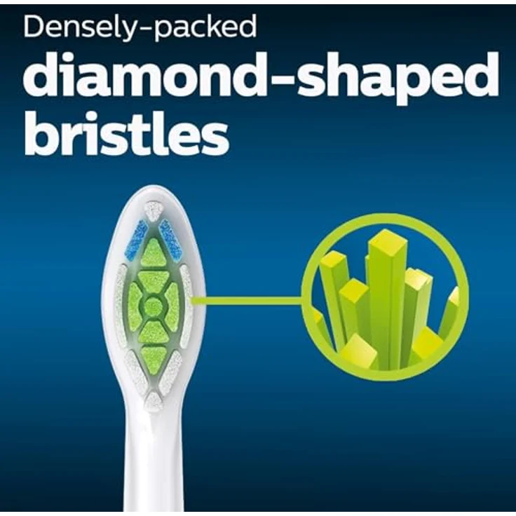 Philips Sonicare W2 Optimal White, Ersatzbürstenköpfe mit Fleckenentferner-Pad, 6er Pack, weiß – Bild 4