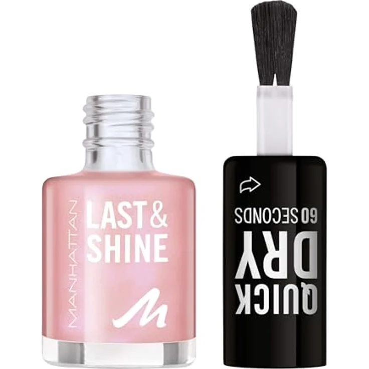 MANHATTAN Last & Shine schnelltrocknender Nagellack, vegan und tierversuchsfreier, langanhaltend mit 10 Tagen Halt, 8ml, Fb. 070 Candy Life – Bild 2