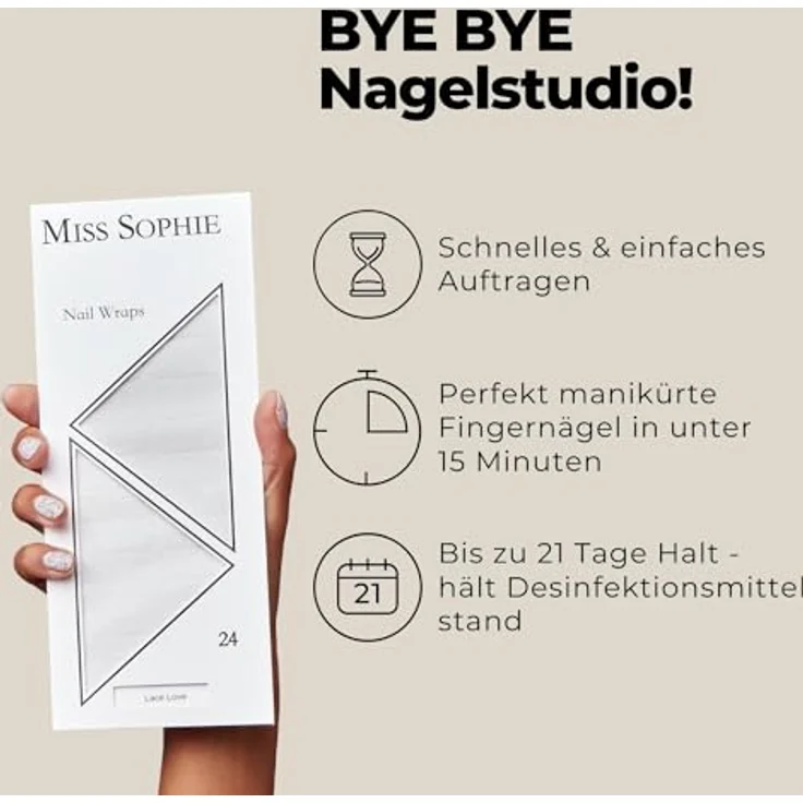 Miss Sophie Nagelfolie Lace Love Nageldesign 24 Stück – Bild 3