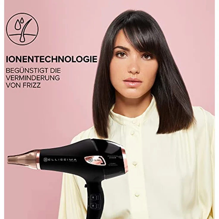 Imetec Bellissima My Pro Ceramic P5 3800, Profi-Haartrockner, Keramik-Technologie, 2300 W, sehr schmale Düse, Ionen-Technologie – Bild 6