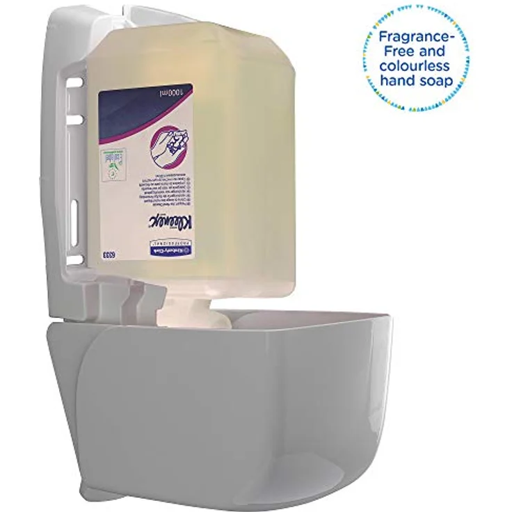 Kimberly-Clark Sanfte Waschlotion, Handseife ohne Duft, transparent, 1000 ml, geeignet für Spender 9000 474 121 – Bild 5