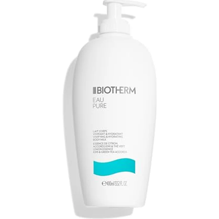Biotherm Bodylotion Eau Pure, Körperpflegemilch mit Sheabutter, 400 ml, für intensive Feuchtigkeit und Hautschutz – Bild 1