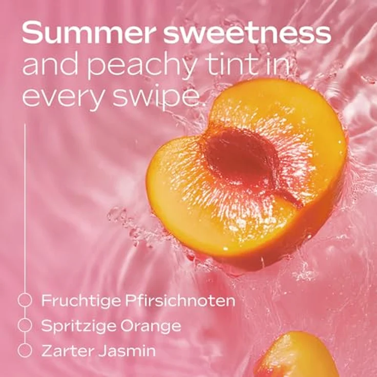 Weleda Bio Pink Peach Limited Edition Lip Balm, Naturkosmetik Lippenbalsam mit Aprikosenkernöl, Vitamin E und Pfirsich/Jasmin Duft, vegan, 7 ml – Bild 3