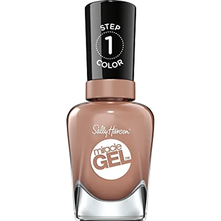 Sally Hansen Miracle Gel Nagellack ohne künstliches UV-Licht Totem-ly Yours, Braun, mit intensiv glänzendem Gel-Finish, Nr. 640, (1 x 14,7 ml)