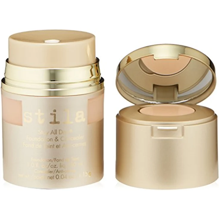 Stila Stay All Day Foundation & Concealer, 30 ml, hochauflösende matte Grundierung, beige 4 – Bild 1