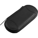 REMOS Nageletui leer aus echtem Leder, zum Bestücken mit 5 Instrumenten, schwarz - elegantes Reiseset für Maniküre und Pediküre