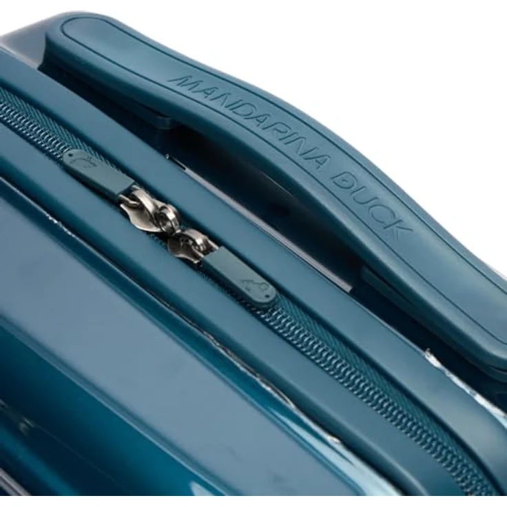 Mandarina Duck LOGODUCK Beauty Case, rigido in policarbonato mit verstellbarem Tragegurt und Smart Sleeve, Schwarz – Bild 3