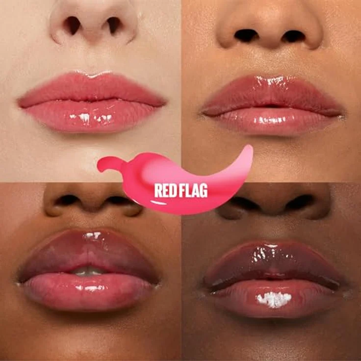 Maybelline New York Glänzender Lipgloss für sichtbar vergrößerte Lippen, Falten mildernd, Mit Maxilip und Chili, Lifter Plump, Farbe: Nr. 004 Red Flag, 1 x 5,4 ml – Bild 2