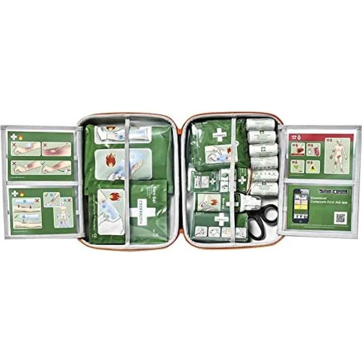 Cederroth Erste Hilfe Set, First Aid Kit mit CE-geprüften Medizinalprodukten, strapazierfähige Tasche, praktische Handhabung – Bild 2
