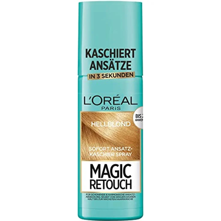 L'Oréal Paris Ansatz-Kaschierspray für stufenlose und natürliche Übergänge, Kaschiert Ansätze bis zur nächsten Haarwäsche, Magic Retouch, Hellblond, 1 x 75 ml – Bild 1