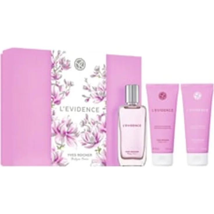 Yves Rocher L'Evidence Geschenkset, Duftset mit Eau de Parfum 50 ml, Duschbad 75 ml und Körperlotion 75 ml