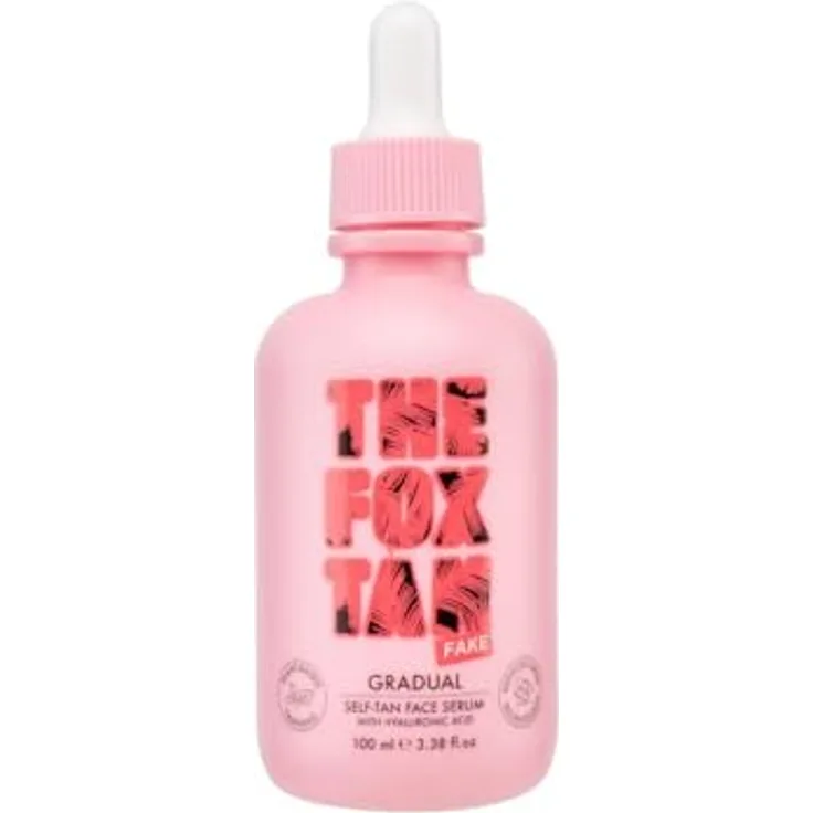 The Fox Tan Gradual Selbstbräuner, Tropfen für das Gesicht, 100 ml - vegan, feuchtigkeitsspendend, natürliche Bräune