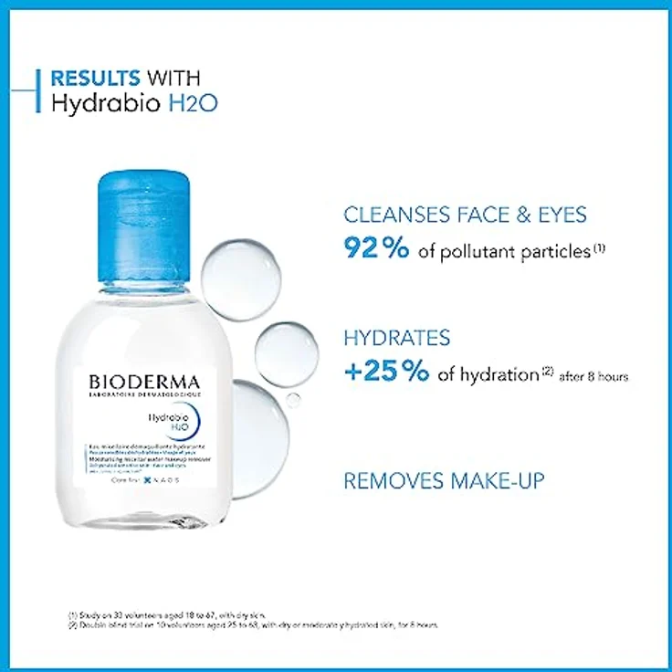 Bioderma Hydrabio H2O Solution Micellaire Lotion 100 ml, für trockene und empfindliche Haut geeignet – Bild 2