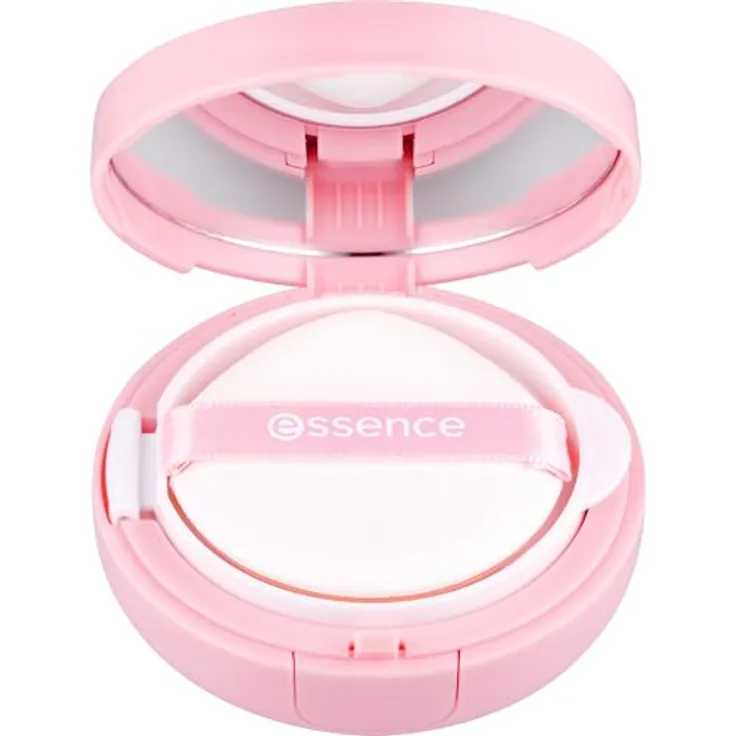 essence BRIGHTEN UP! Cushion Foundation, mittlere Deckkraft, 03 Beige, 12 g, vegan, wasserfest