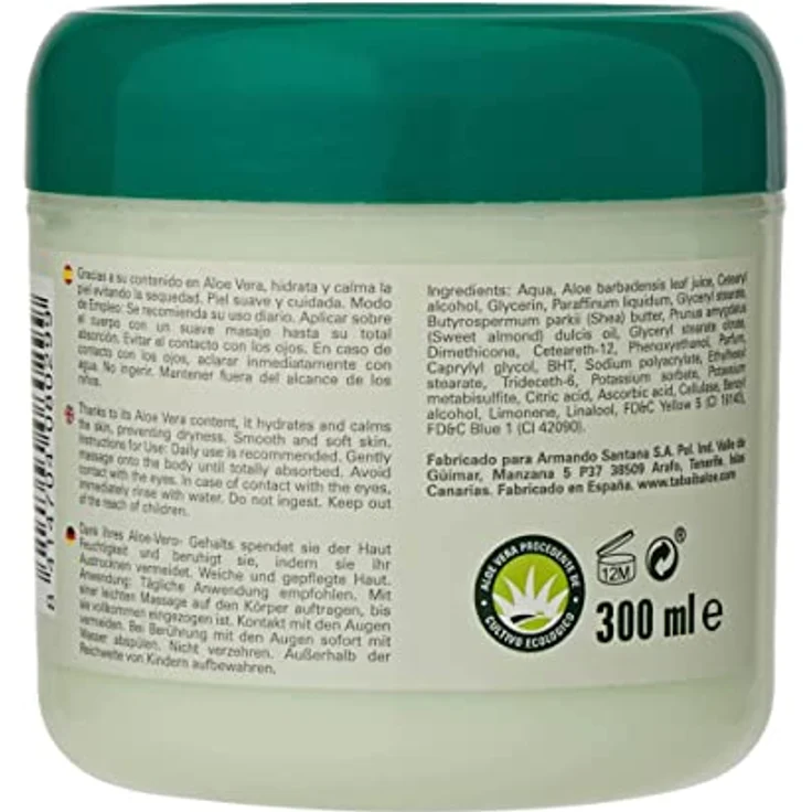 Tabaibaloe Aloe Vera Premium Cream face & body Gesichtscream Körpercreme 300 ml  – Bild 2