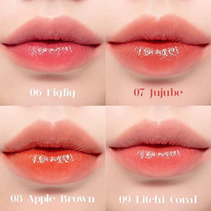 rom&nd Juicy Lasting Hochpigmentiertes Lipgloss, Farbton 07 Jujube, 5,5 g - Langanhaltende Feuchtigkeit und hochglänzender Finish – Bild 3