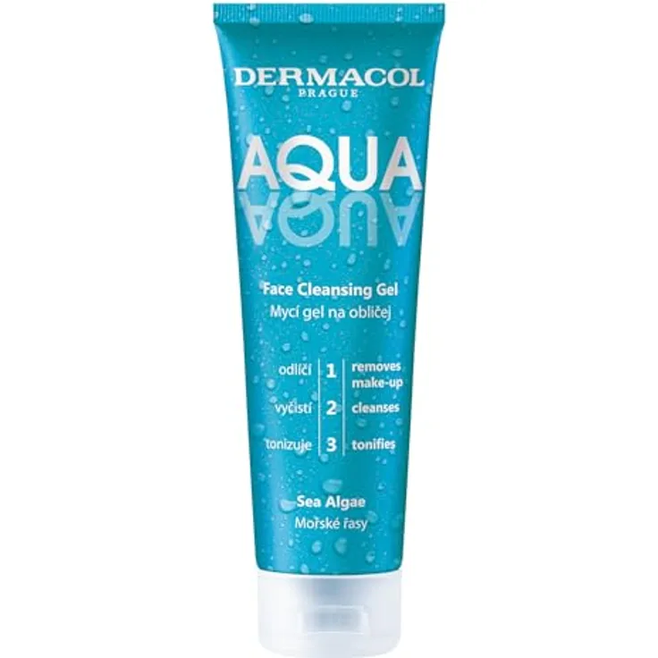 Dermacol Aqua Aqua Reinigungsgel für das Gesicht, 150 ml, mit Hyaluronsäure und Panthenol, feuchtigkeitsspendend und beruhigend