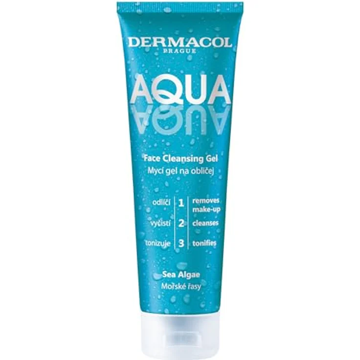 Dermacol Aqua Aqua Reinigungsgel für das Gesicht, 150 ml, mit Hyaluronsäure und Panthenol, feuchtigkeitsspendend und beruhigend – Bild 1