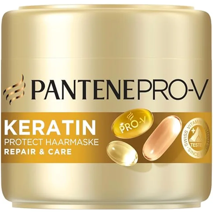 Pantene Pro-V Repair & Care Keratin Reconstruct Haarmaske, 300ml - Intensivpflege mit 50% mehr Wirkstoffen für 100% stärkeres Haar