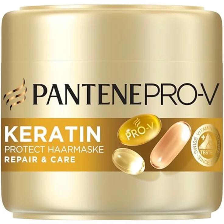 Pantene Pro-V Repair & Care Keratin Reconstruct Haarmaske, 300ml - Intensivpflege mit 50% mehr Wirkstoffen für 100% stärkeres Haar – Bild 1