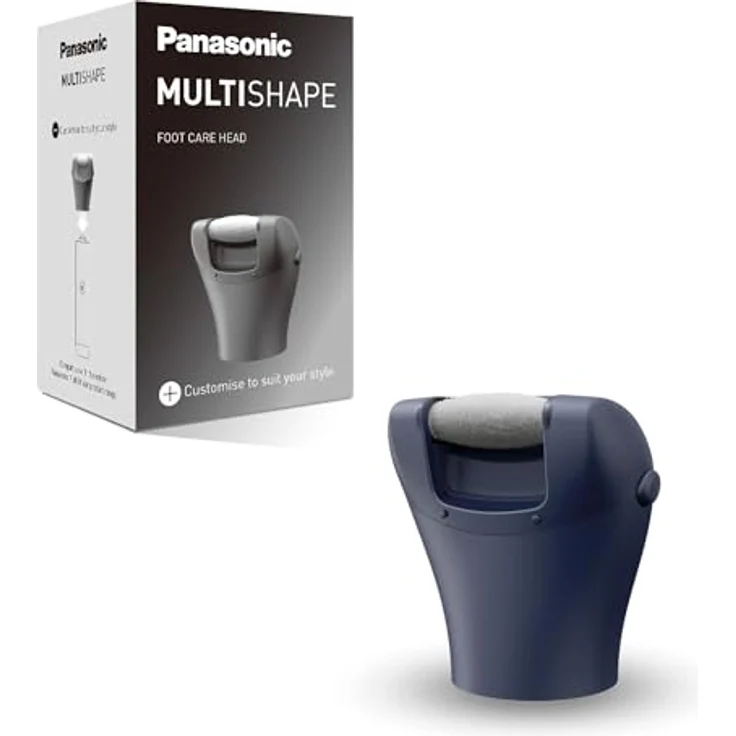Panasonic ER-CFC1-A503 MULTISHAPE Pediküreaufsatz, elektrische Fußfeile, Hornhautentferner, Mikrokeramik, Schwarz – Bild 1