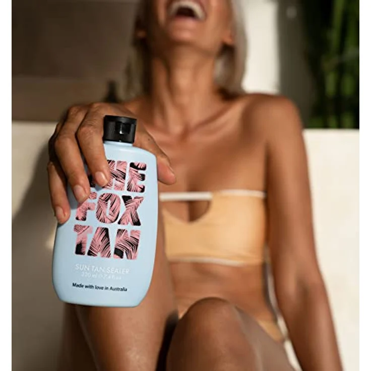 The Fox Tan - Sun Tan Sealer - After Sun für Körper und Gesicht, feuchtigkeitsspendende Lotion für lang anhaltende Bräune, mit Aloe Vera und Beta-Carotin, 220 ml – Bild 3