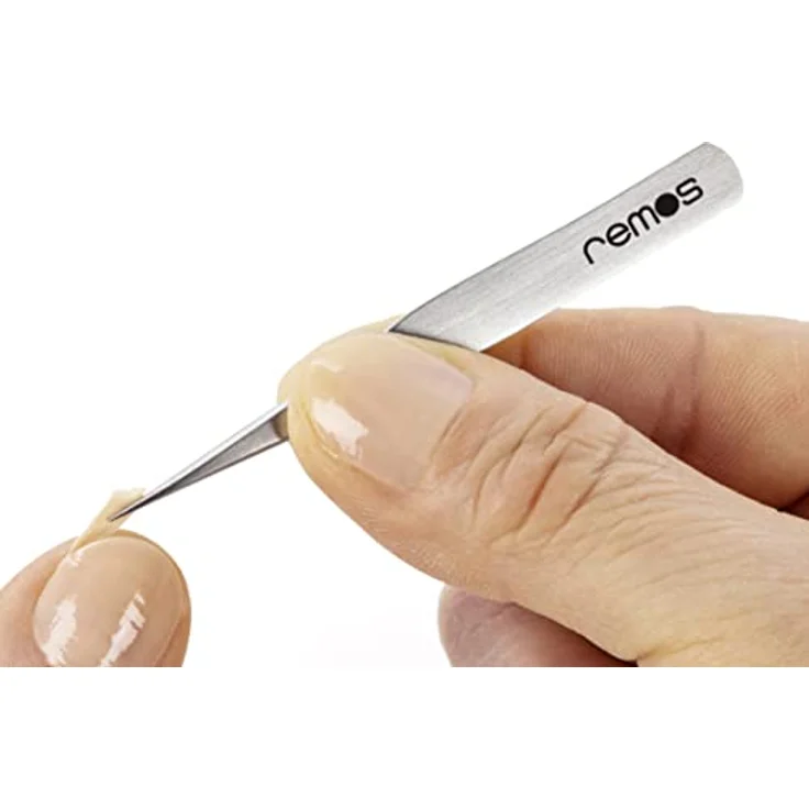 REMOS Mini Splitterpinzette, rostfreier Edelstahl mit feiner Spitze, 6 cm - ideal für präzise Splitterentfernung und Modellbau – Bild 5