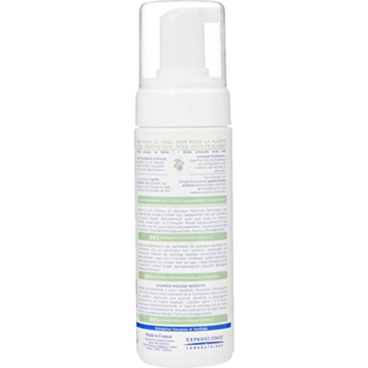 Mustela Bebe Shampooing Mousse Nourrisson Shampoo Milchschorf 150 ml – Bild 3