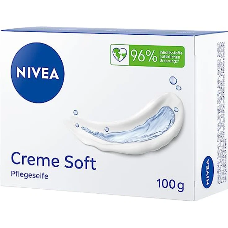 Nivea Men NIVEA Creme Soft Pflegeseife mit Mandel-Öl, 100 g, feuchtigkeitsspendende Handseife – Bild 2
