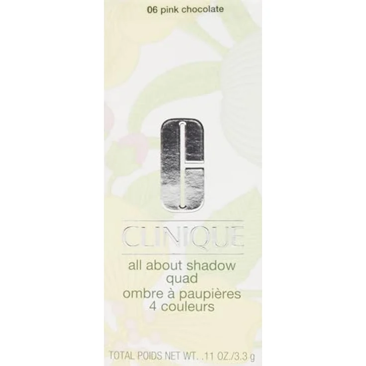 Clinique All About Shadow™ Quad Lidschattenpalette, Farbton Pink Chocolate, 3,3 g, mit gleichmäßiger Farbabdeckung und Glitzereffekt, ophthalmologisch getestet – Bild 2