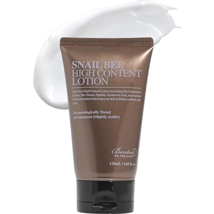 Benton Snail Bee High Content Lotion, Gesichtscreme mit zusätzlicher Feuchtigkeit, 120 ml für fettige und Mischhaut – Bild 1