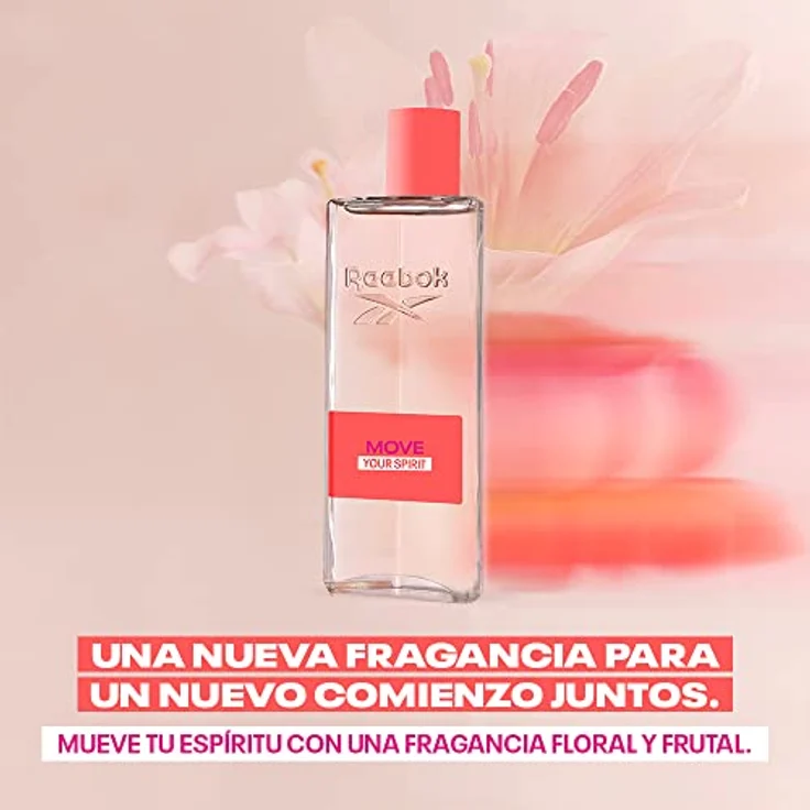 Reebok Move Your Spirit Women Edt Spray 100ml - Damenparfum, blumiger und fruchtiger Duft – Bild 4