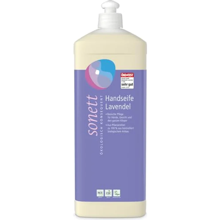 Sonett Handseife Lavendel Nachfüllflasche 1000 ml für Normale Haut geeignet – Bild 2