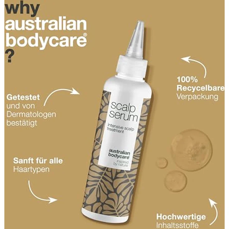 Kopfhautpflege Serum 150ml mit Teebaumöl by Australian Bodycare – Leave-In Pflege für Trockene, Juckende Kopfhaut, Anti-Schuppen, Ideal bei Schuppenflechte, Ekzemen & Neurodermitis – Bild 4