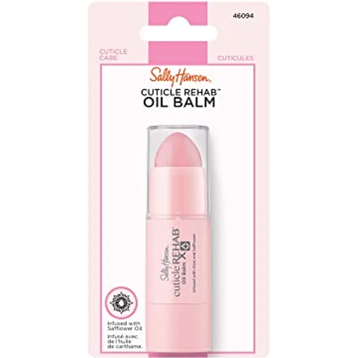 Sally Hansen Cuticle Rehab Oil Balm, feuchtigkeitsspendendes festes Öl für trockene Nagelhaut mit Aloe und Vitamin E, 5,8 ml Stick