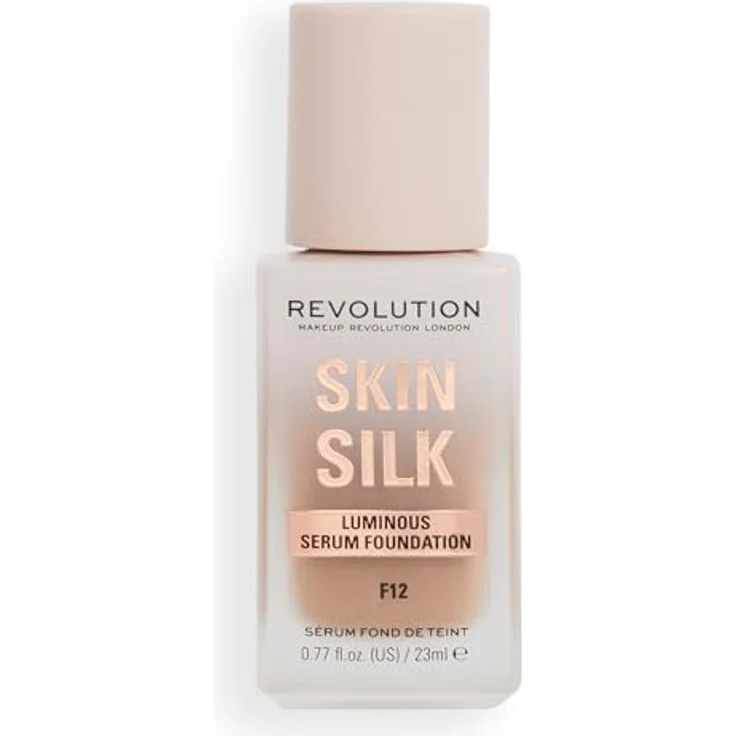 Revolution Beauty London, Skin Silk Serum Foundation, Light to Medium Coverage, Contains Hyaluronic Acid, F12, 23ml – Bild 2