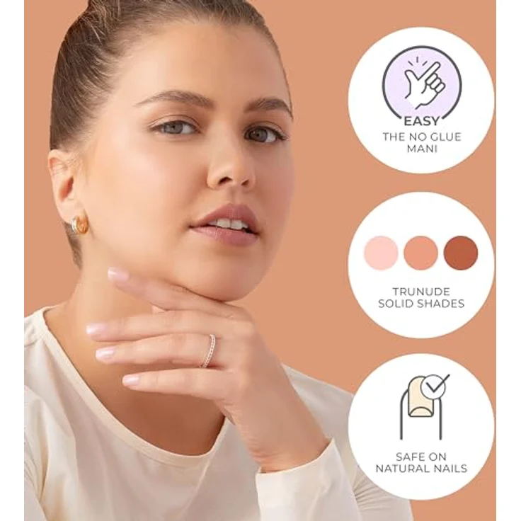 KISS imPRESS Bare but Better Serenity künstliche Fingernägel, 30 St. – Bild 3