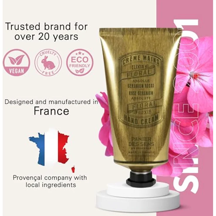 Panier Des Sens Creme Rose Geranium Hand Cream 75 ml – Bild 6