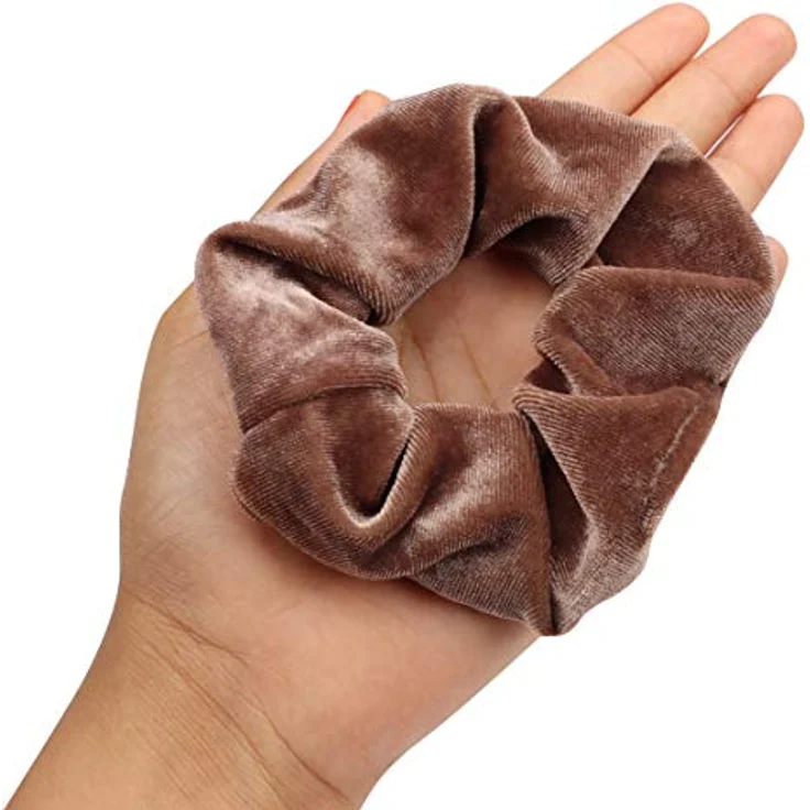 Kurtzy Haargummis Scrunchies Samt (12 Stk) - Bunte Haargummis für Frauen, weiche Samthaargummi für verschiedene Haartypen – Bild 3