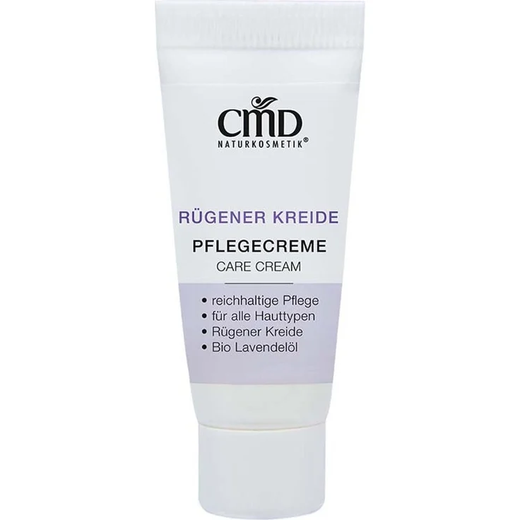 CMD Naturkosmetik Rügener Kreide Pflegecreme, 5ml Probiergröße für alle Hauttypen, reguliert Talgproduktion und mattiert glänzende Partien