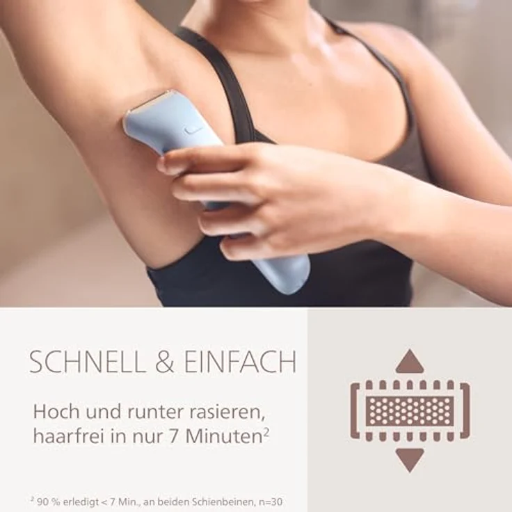 Philips Lady Shaver Series 6000 BRL127/00, Elektrorasierer mit sanfter und gründlicher Körperrasur, dermatologisch getestet – Bild 3