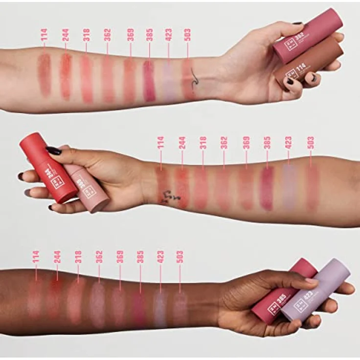 3INA The No-Rules Stick, Multifunktionaler Stift für Augen, Lippen und Wangen, Farbton 503 - Nude, 5 g, vegane Formel mit Langzeiteffekt – Bild 4