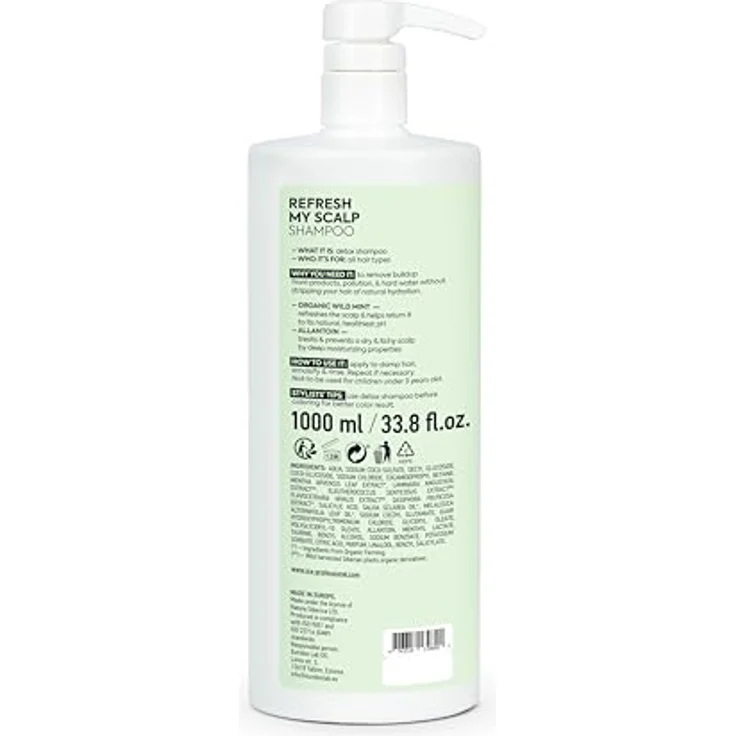 Natura Siberica ICE Professional Refresh My Scalp Shampoo, 1000 ml, ohne SLS und Parabene, für optimale Farbvorbereitung – Bild 3