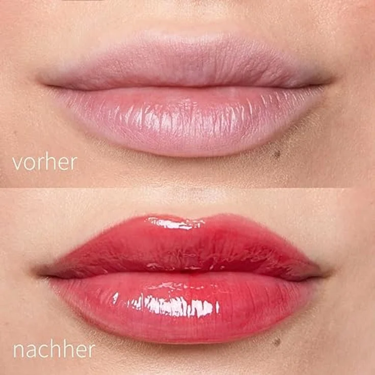 Fleeky Plumpy Lip Gloss, Lippenpflege mit volumengebendem Effekt, 5 ml, Cherry Red – Bild 6