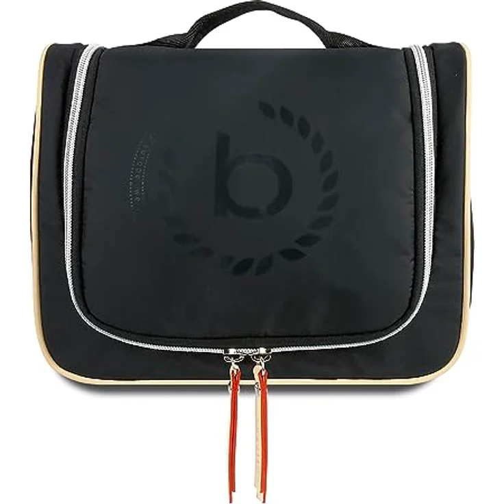 Bugatti Lido Kulturbeutel zum Aufhängen Damen Gross, Kulturtasche Frauen, XXL Toiletry Bag Waschtasche Waschbeutel Toilettentasche, Schwarz – Bild 1