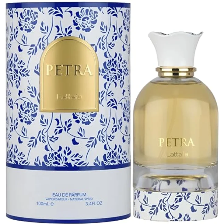 Lattafa Petra, Eau de Parfum für Unisex, 100 ml - Fruity, Gourmand, Floral, Musky Duft mit Pflaume, Rum, Tuberose und Praline – Bild 2