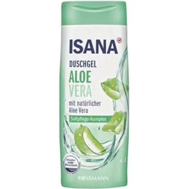 ISANA Duschgel Aloe Vera, 6er Pack mit 6 x 300 ml entspannender Pflege